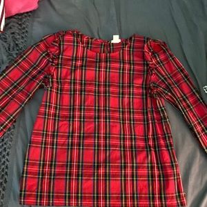 Girls flannel blouse